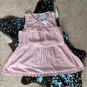 Pink Lace Tank Top New With Tags